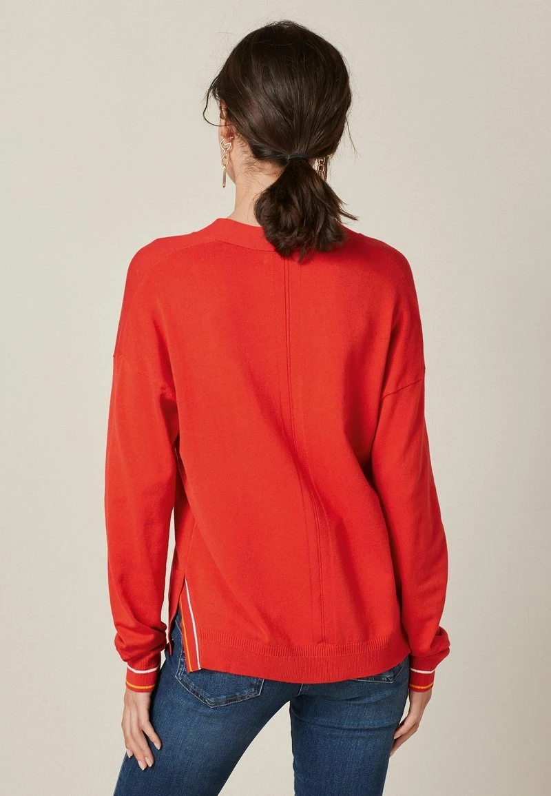 Next Damen SIDE RIB DETAIL - Strickpullover - Red 2 Next Damen SIDE RIB DETAIL - Strickpullover - Red – Bild 2