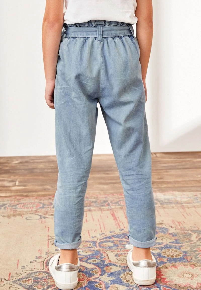 Next Kinder PAPERBAG - Jeans Straight Leg - Light-blue Denim 2 Next Kinder PAPERBAG - Jeans Straight Leg - Light-blue Denim – Bild 2