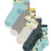 Next Damen LEMON STRIPE 5 PACK - Socken - Teal