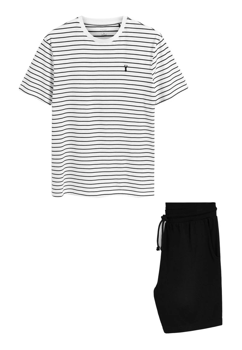 Next Herren SET - Nachtwäsche Set - White Black 1 Next Herren SET - Nachtwäsche Set - White Black