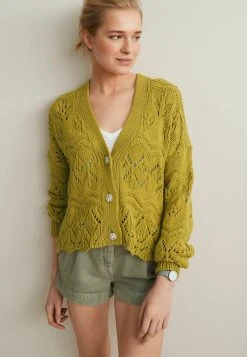 Next Strickjacke - Olive Green | Damen