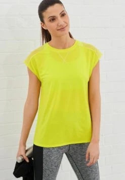 Next Damen SHOULDER - T-Shirt Print - Yellow