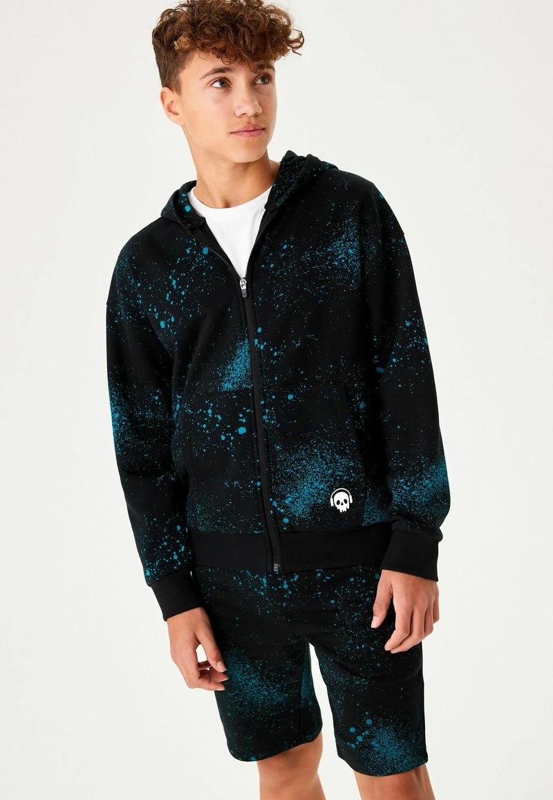 Next Kinder PAINT SPLAT - Sweatjacke - Blue/black 2 Next Kinder PAINT SPLAT - Sweatjacke - Blue/black – Bild 2