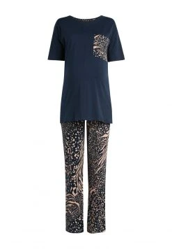 Next Damen Nachtwäsche Set - Navy Blue Animal -Next Verkäufe 2022 cff81ec9d90a426bb57eeffa799a6ae7