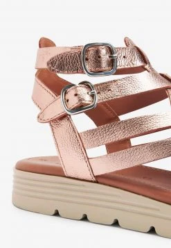 Next Damen Keilsandalette - Rose Gold Coloured -Next Verkäufe 2022 d01cc1aff12347a38ba895de197f501c