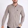 Next Herren GINGHAM OXFORD - Hemd - Brown