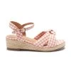 Next Kinder Riemensandalette - Pink Gingham Knot