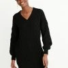Next Damen CABLE - Strickkleid - Black