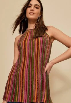 Next Damen LUREX SLEEVELESS - Top - Multi Stripe