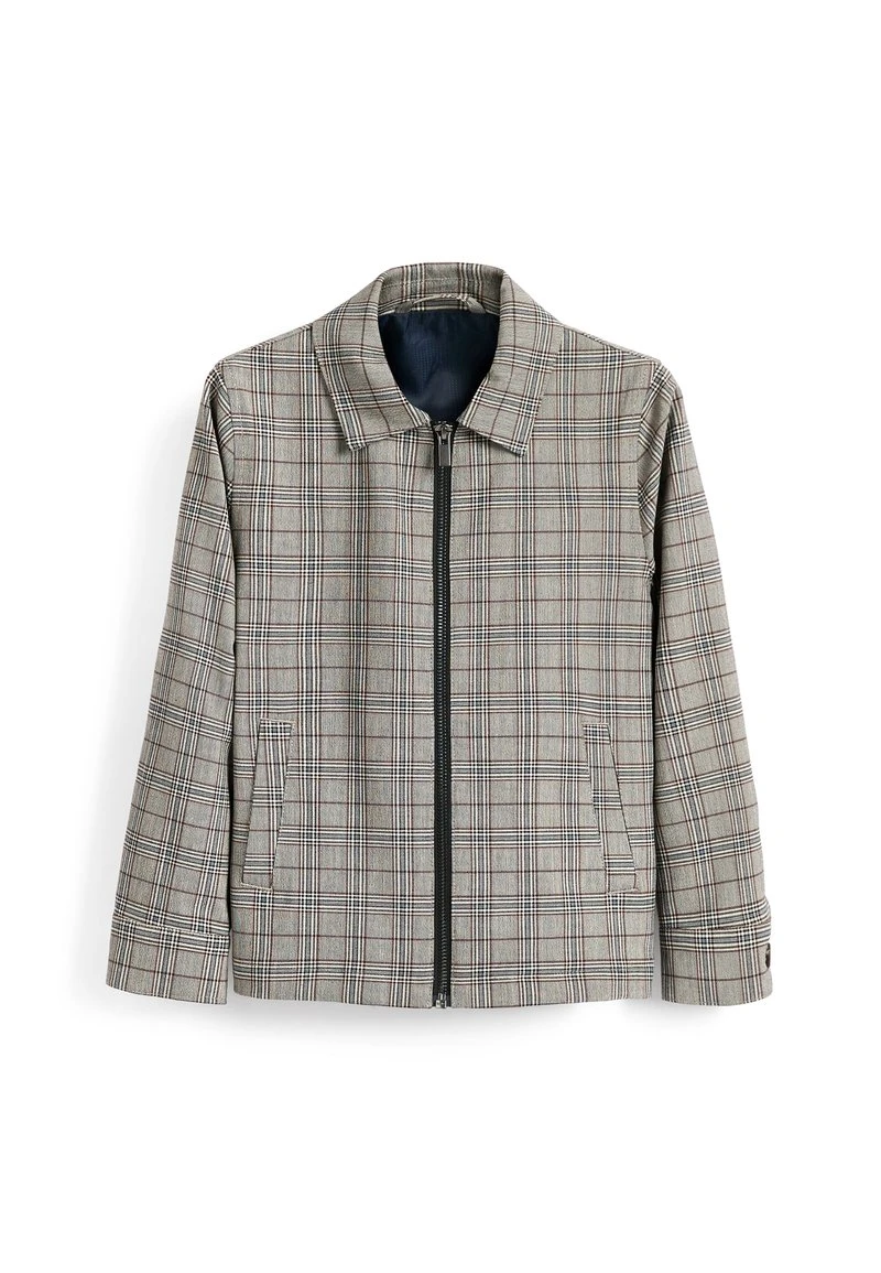 Next Kinder Leichte Jacke - Grey Brown Harrington 1 Next Kinder Leichte Jacke - Grey Brown Harrington