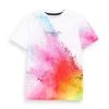 Next Kinder SHORT SLEEVE MARBLE - T-Shirt Print - White Rainbow Splat