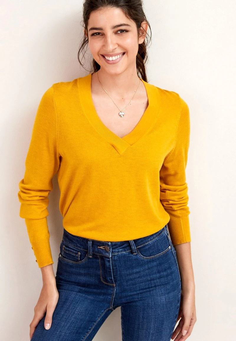 Next Damen Strickpullover - Ochre 1 Next Damen Strickpullover - Ochre
