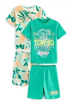 Next Kinder TOKYO DRAGON GRAPHIC 2 PACK SET - Nachtwäsche Set - Teal Blue Orange