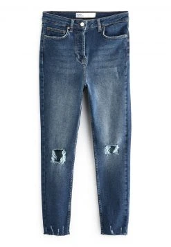 Next Damen AUTHENTIC - Jeans Skinny Fit - Dark Blue Busted Knee -Next Verkäufe 2022 d26e8b6587594303853822a9e14cf3b7