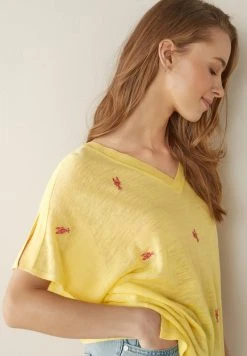 Next Damen V-NECK - T-Shirt Print - Yellow -Next Verkäufe 2022 d27bbce7ef9a4b0abb36c75caebd14a3