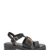 Next Damen CHUNKY SQUARE TOE - Plateausandalette - Black