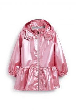 Next METALLIC FRILL HEM - Kurzmantel - Pink | Kinder