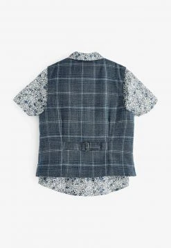 Next Kinder CHECK FABRIC - Weste - Blue -Next Verkäufe 2022 d3cb09f5bdf34850bed10aa4341eeb6c