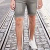 Next Herren Jeans Shorts - Grey Denim