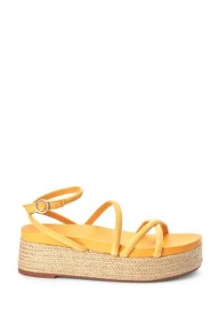 Next Damen Plateausandalette - Ochre Yellow