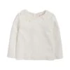 Next BRUSHED BRODERIE COLLAR - Langarmshirt - Off-white | Kinder