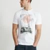 Next Herren GRAPHIC - T-Shirt Print - White Motorbike Palm