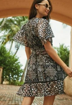 Next Damen SLEEVE MINI - Freizeitkleid - Spliced Animal Print -Next Verkäufe 2022 d580c67cecde4ea08060ac5196a94129