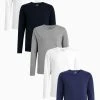 Next MIXED LONG SLEEVE T-SHIRTS FIVE PACK - Langarmshirt - White | Herren