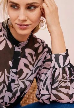 Next Damen TRIM DETAIL - Hemdbluse - Black/pink Floral -Next Verkäufe 2022 d610041c5c904132abe7d804fa9391df