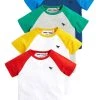 Next Unisex MULTI 4 PACK RAGLAN SLEEVE T-SHIRTS (3MTHS-7YRS) - T-Shirt Print - White
