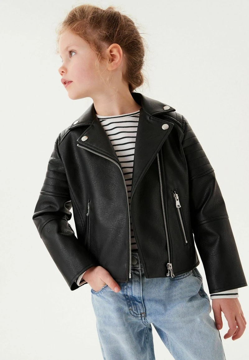 Next Kinder Kunstlederjacke - Black 1 Next Kinder Kunstlederjacke - Black