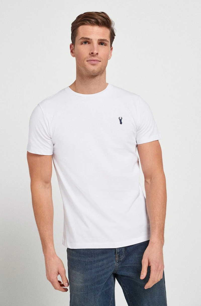 Next Herren CREW NECK REGULAR FIT STAG 5 PACK - T-Shirt Basic - White 5 Next Herren CREW NECK REGULAR FIT STAG 5 PACK - T-Shirt Basic - White – Bild 5