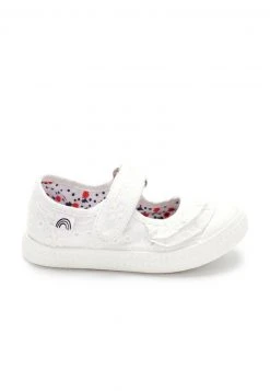 Next Kinder MARY JANE - Riemchenballerina - White Broderie Ruffle