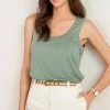 Next Damen Top - Green Embellished
