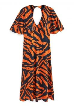 Next Damen FLUTTER SLEEVE MIDI - Freizeitkleid - Orange Animal Print -Next Verkäufe 2022 d6c30bee38cc4cb1ad20f1bfccee2e27
