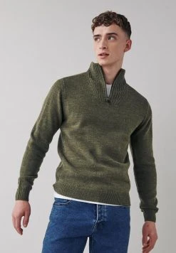 Next Herren Strickpullover - Green