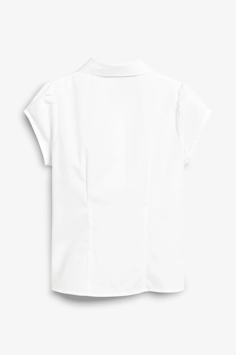 Next Kinder PUFF SLEEVE LACE TRIM - Bluse - White 2 Next Kinder PUFF SLEEVE LACE TRIM - Bluse - White – Bild 2