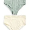 Next Damen STRIPE HIGH WAIST TWO PACK - Slip - Turquoise