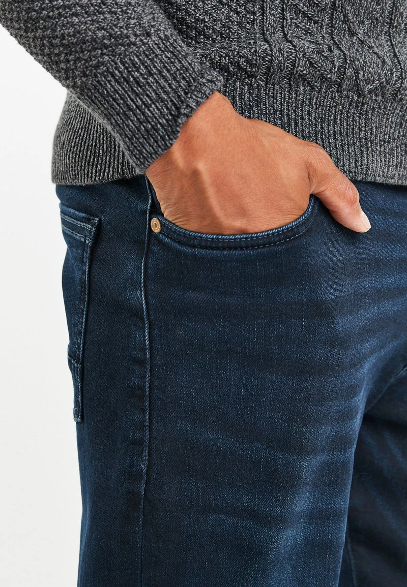 Next Jeans Straight Leg - Mottled Dark Blue | Herren 3 Next Jeans Straight Leg - Mottled Dark Blue | Herren – Bild 3