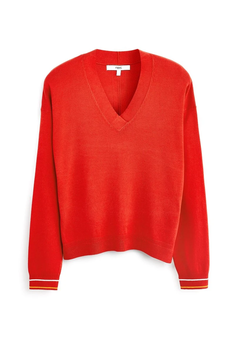 Next Damen SIDE RIB DETAIL - Strickpullover - Red 5 Next Damen SIDE RIB DETAIL - Strickpullover - Red – Bild 5