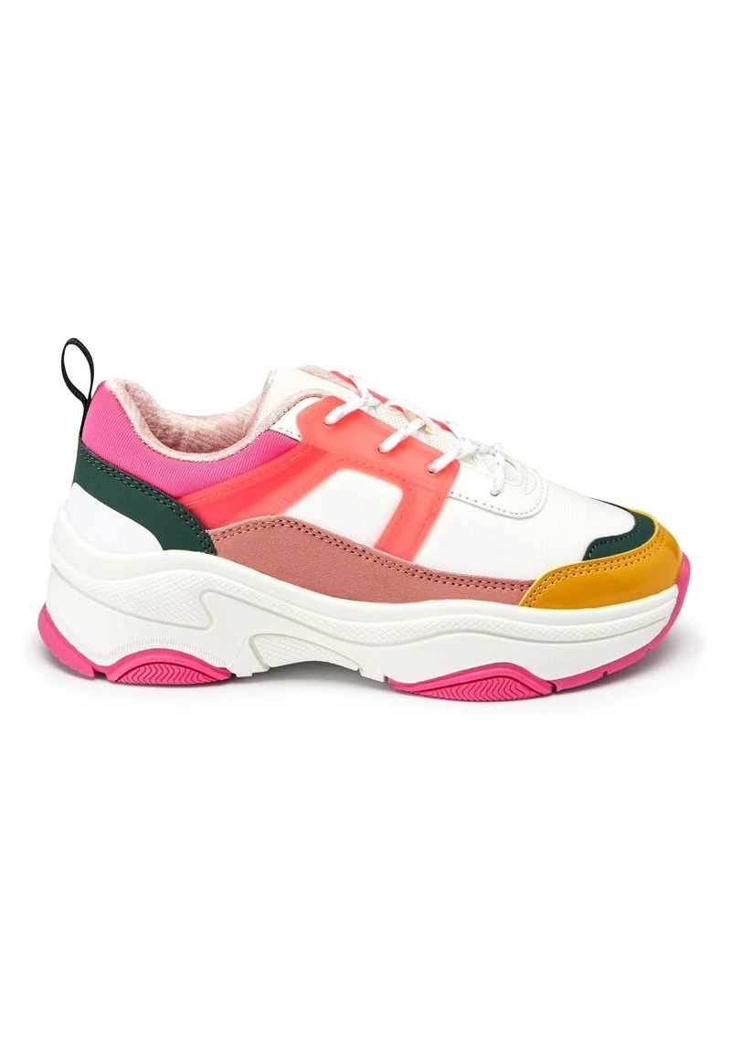 Next Kinder CHUNKY - Sneaker High - Pink/yellow 1 Next Kinder CHUNKY - Sneaker High - Pink/yellow