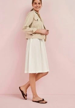 Next Damen Jeansjacke - Neutral Cream