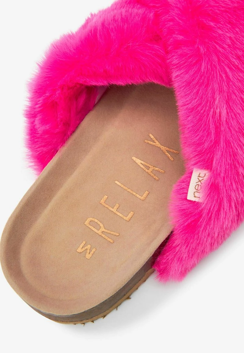 Next Damen Hausschuh - Hot Pink Faux Fur 3 Next Damen Hausschuh - Hot Pink Faux Fur – Bild 3