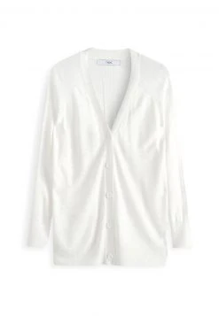 Next Damen LONGLINE - Strickjacke - White -Next Verkäufe 2022 d9e06dbec1d3496b883034bc745ecbad