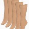 Next Damen FIVE PACK - Kniestrümpfe - Nude