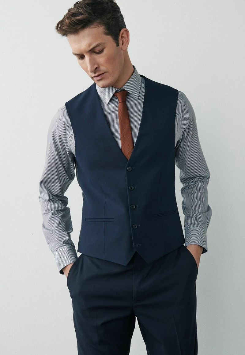 Next Herren MOTION FLEX - Anzugweste - Navy Blue 1 Next Herren MOTION FLEX - Anzugweste - Navy Blue