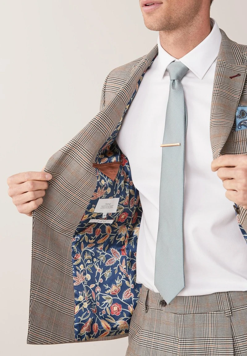 Next Herren Anzugsakko - Mottled Beige 3 Next Herren Anzugsakko - Mottled Beige – Bild 3