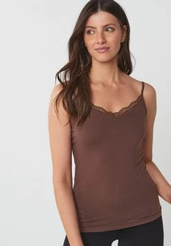 Next Damen LACE TRIM VESTS TWO PACK - Top - Brown -Next Verkäufe 2022 da5fbf634d6746b98b0e4b26f0acece7