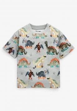 Next Kinder 3 PACK OVERSIZED - T-Shirt Print - Blue Ecru Cream Watercolour Dino -Next Verkäufe 2022 da6976d172fb4e40bdff9aa86f51054d