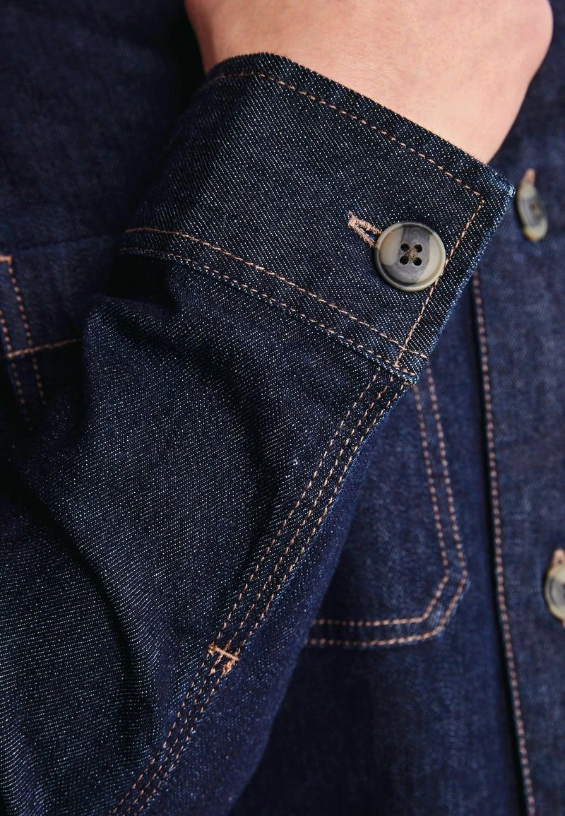 Next Herren Hemd - Darkblue Denim 5 Next Herren Hemd - Darkblue Denim – Bild 5